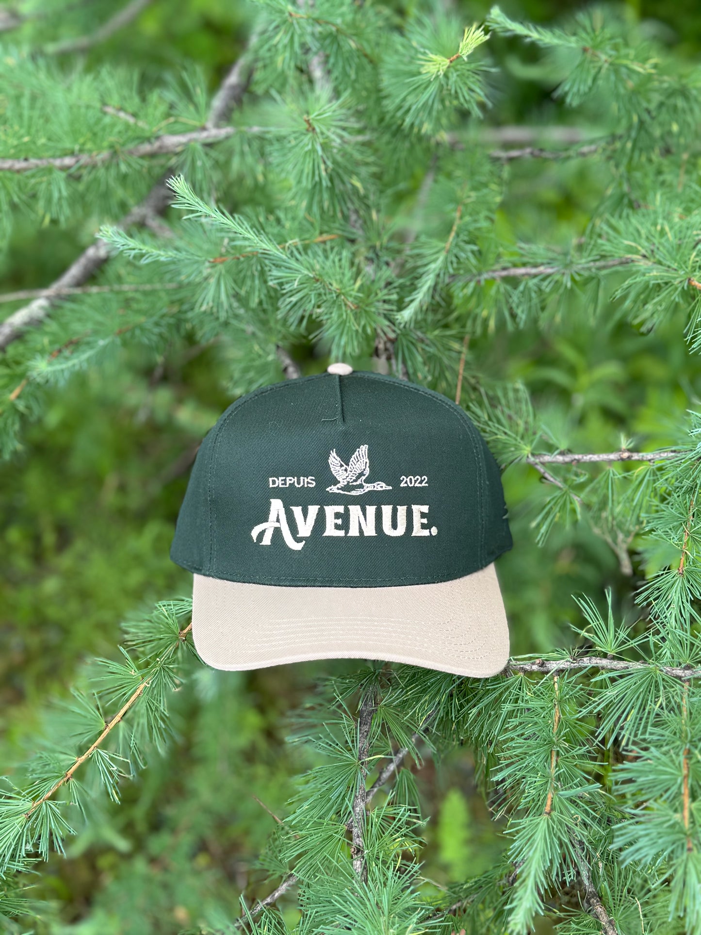 Avenue Duck Green & Khaki Cap